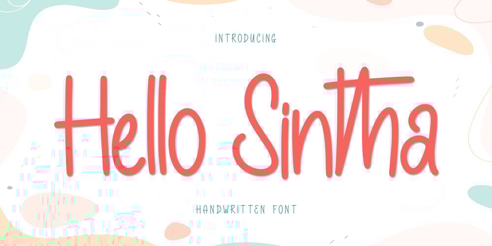 Hello Sintha font
