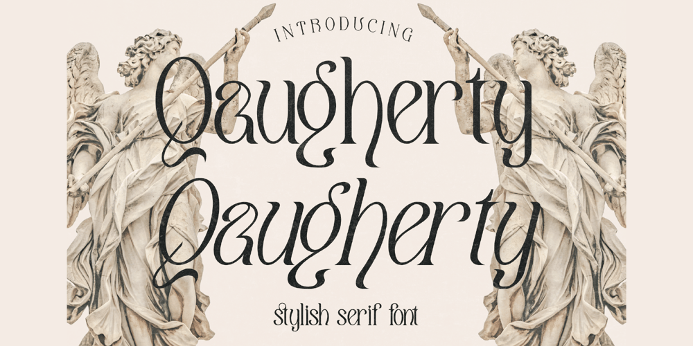 Qaugherty font