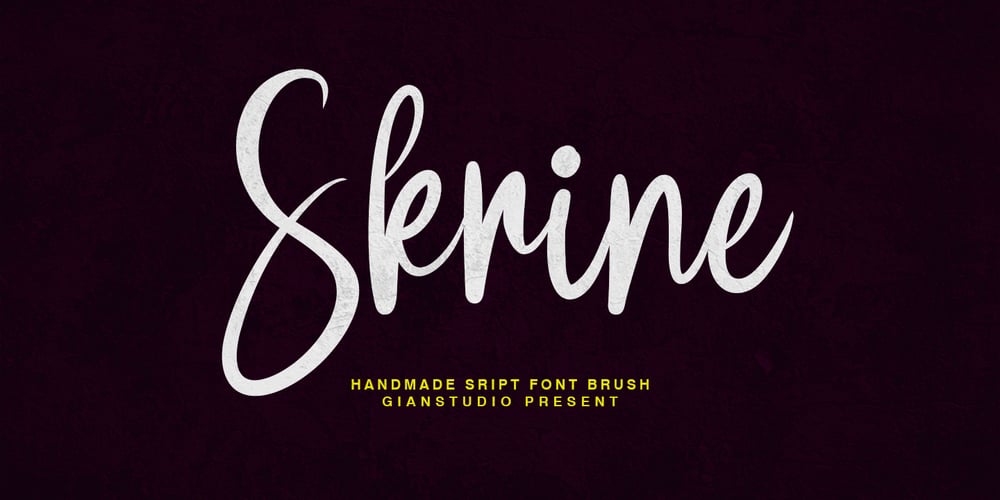 Skrine font