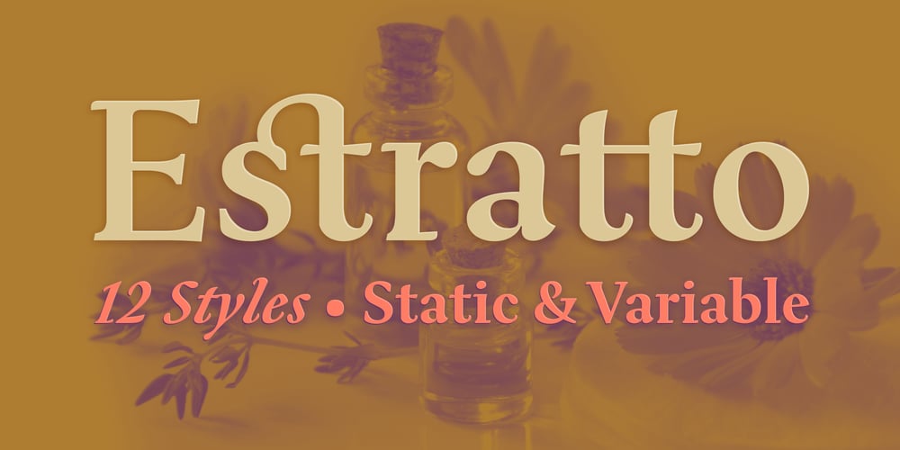 Estratto font