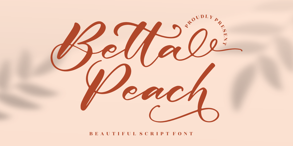 Betta Peach font
