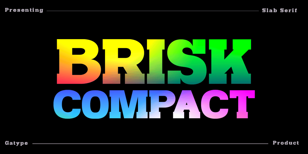 Brisk Compact font