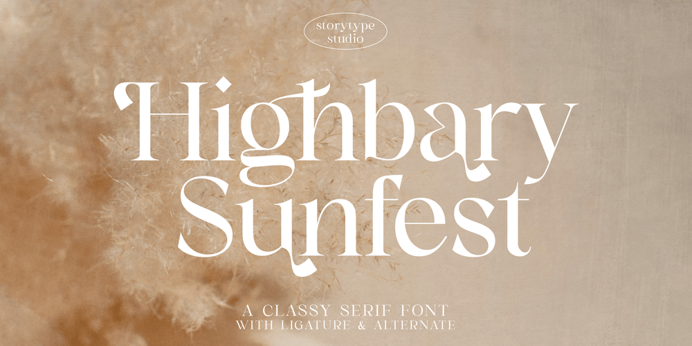 Highbary Sunfest font