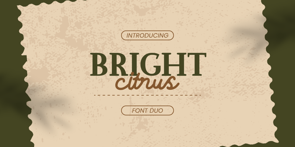 Bright Citrus font