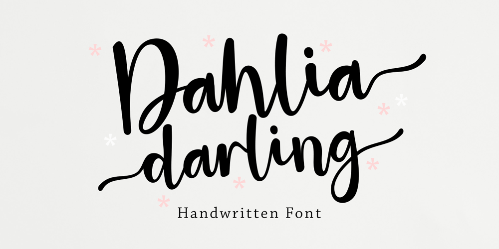 Dahlia Darling font