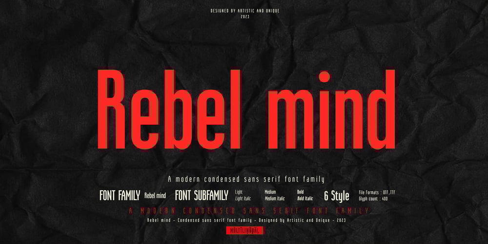 Rebel mind font