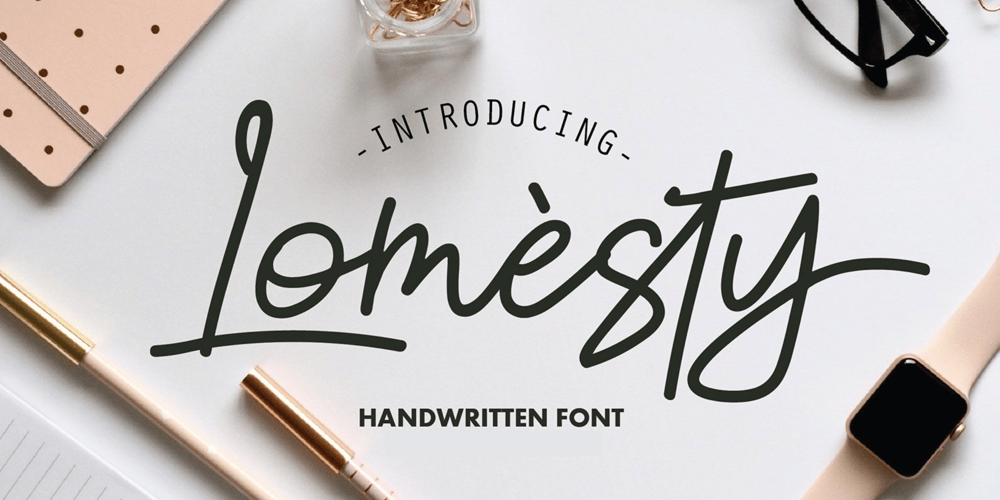 Lomesty font