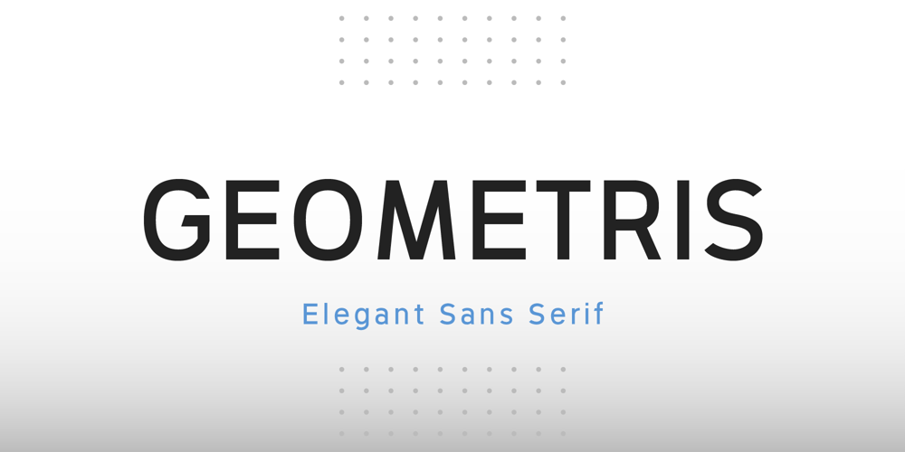 Geometris font