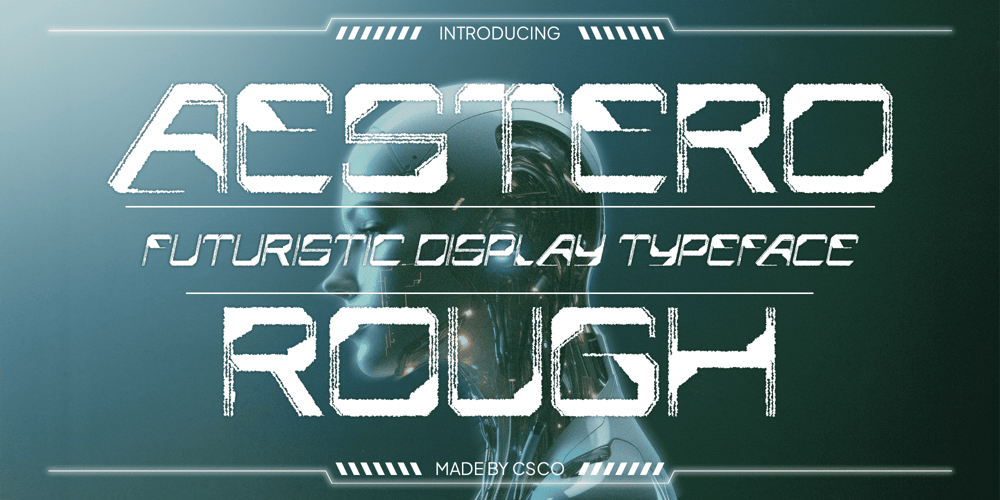 Aestero Rough font