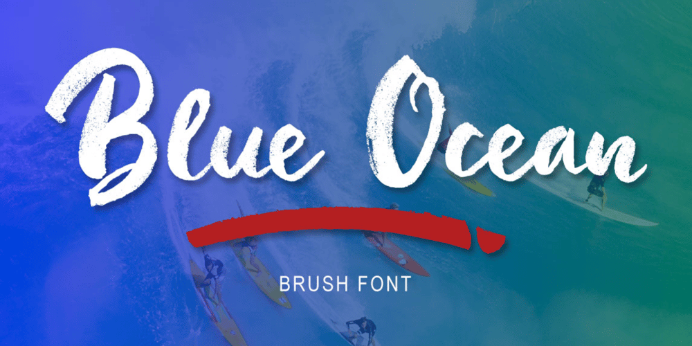 Blue Ocean Brush font