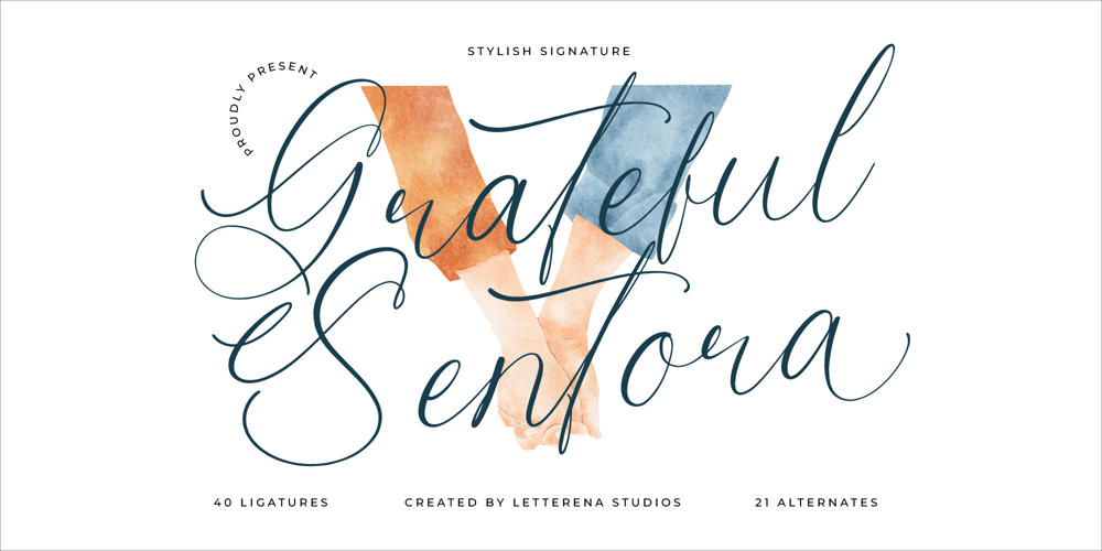 Grateful Sentora font