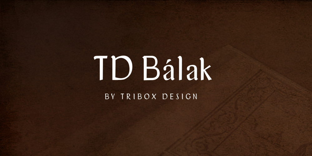 TD Balak font