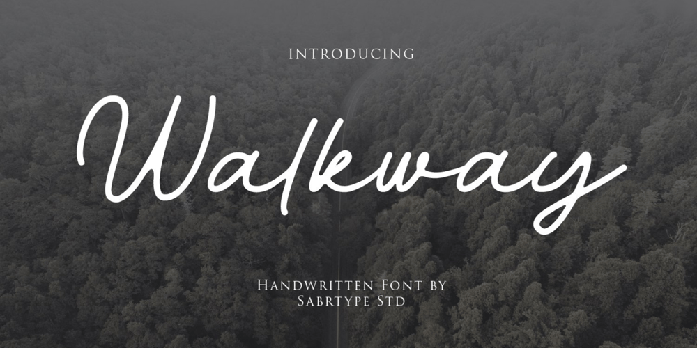 Walkway font