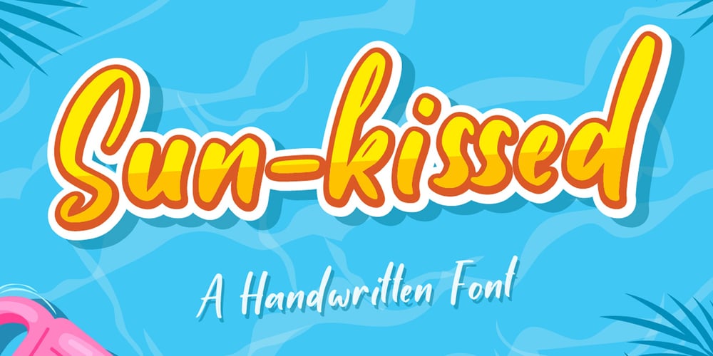Sun-kissed font