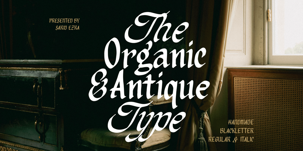 Organic Antique font