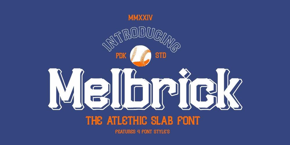 Melbrick font