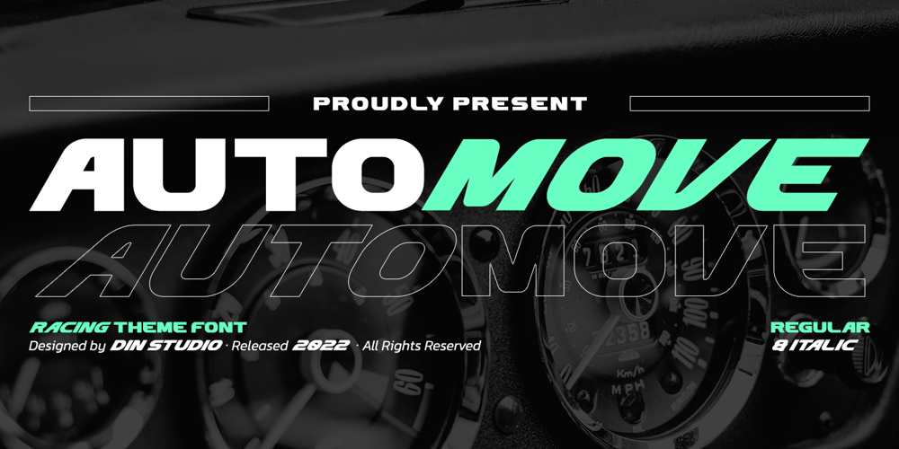 Automove font