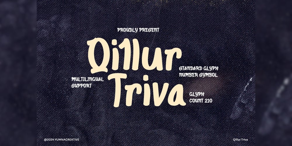 Qillur Triva font