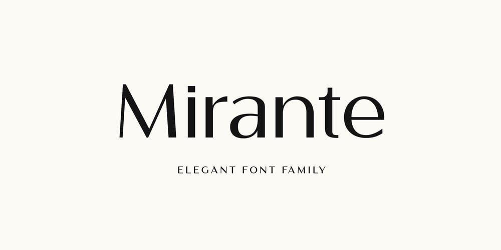 Mirante font