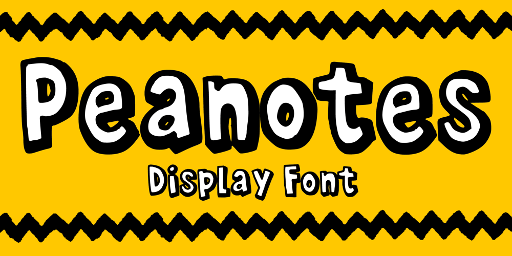Peanotes font