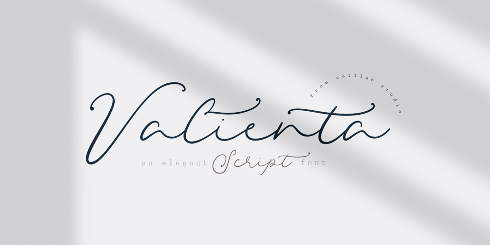 Valienta Script font