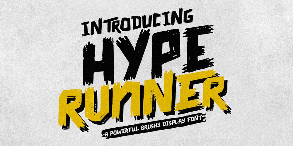 Hype Runner font