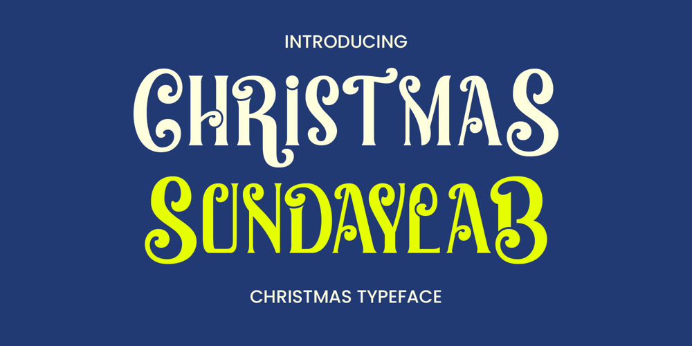 Christmas Sundaylab font