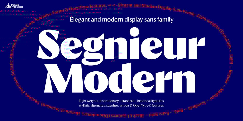 Segnieur Modern font
