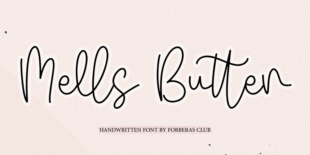 Mells Butter font