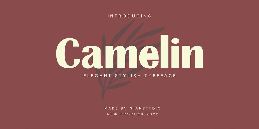 Camelin font