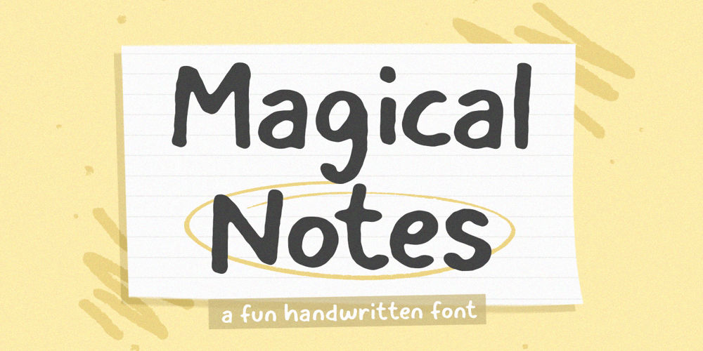 Magicalnotes font