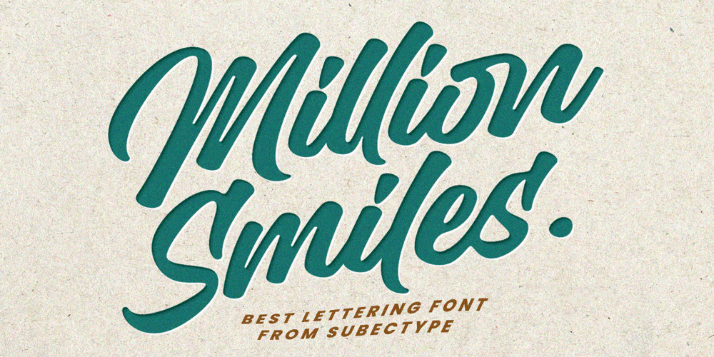 Million Smiles font