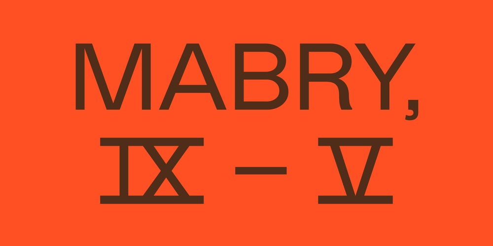 Mabry font