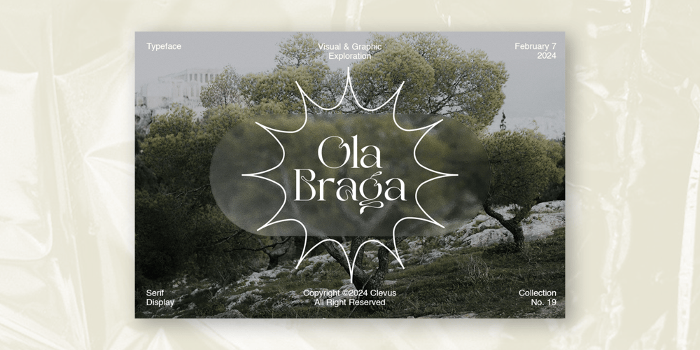 Ola Braga Elegant Serif font