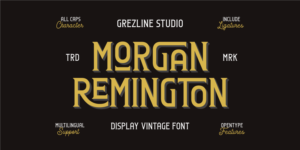 Morgan Remington font
