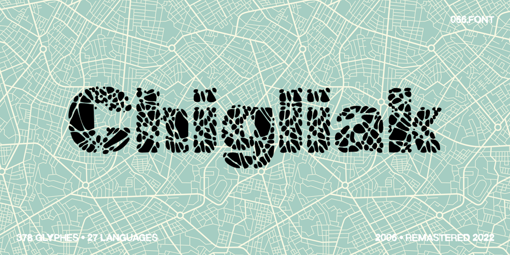Chigliak font