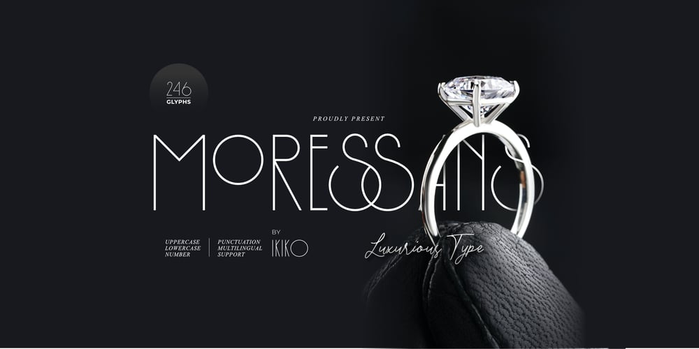 Moressans font