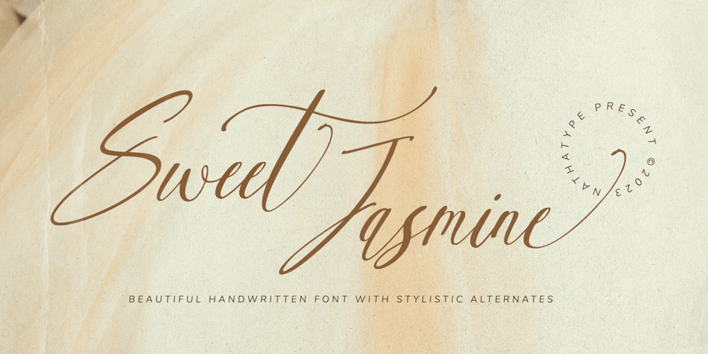 Sweet Jasmine font