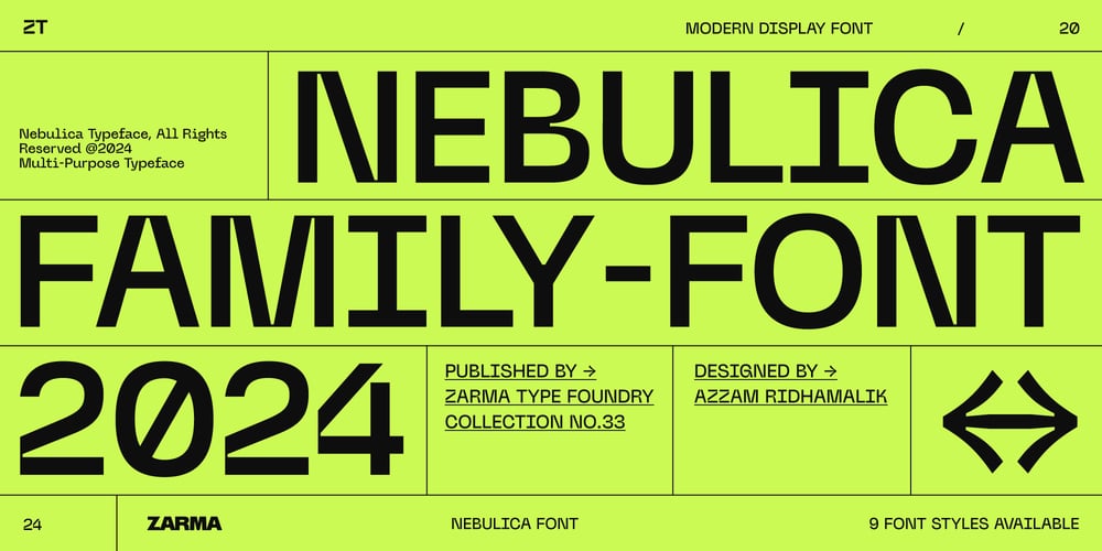 Nebulica font
