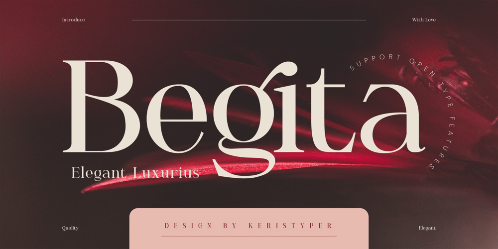 Begita font