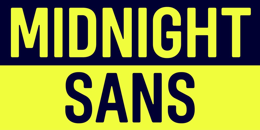 Midnight Sans font