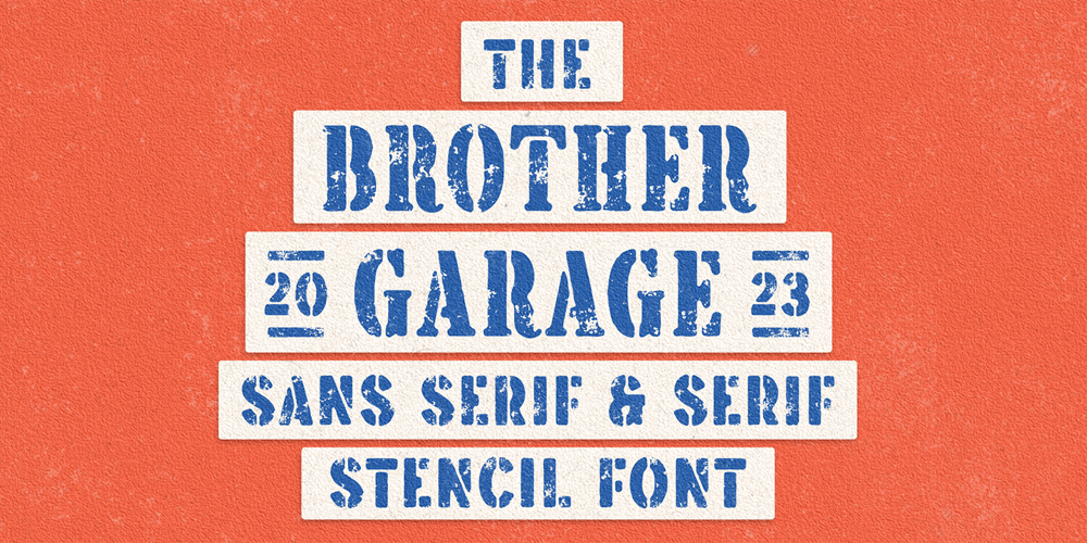 Brother Garage font