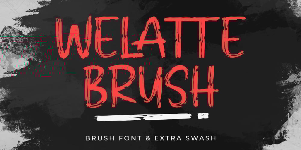 WELATTE BRUSH font