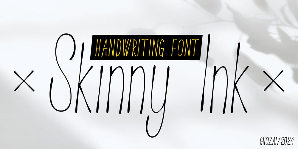 Skinny Ink font