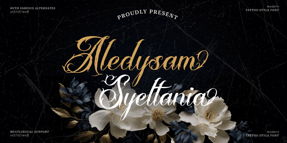 Aledysam Syeltania font