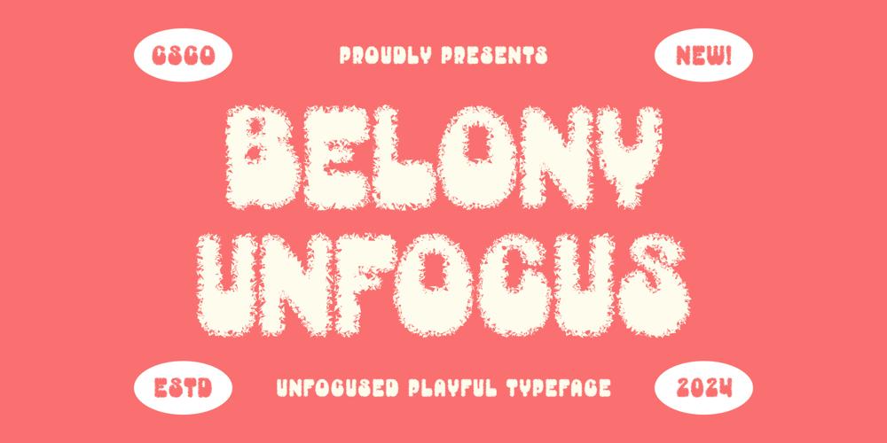 Belony Unfocus font