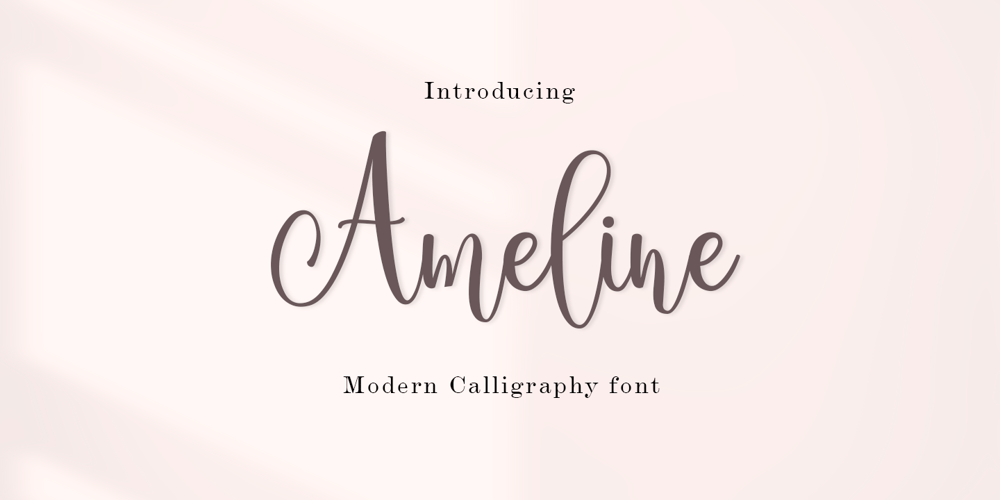 Ameline font