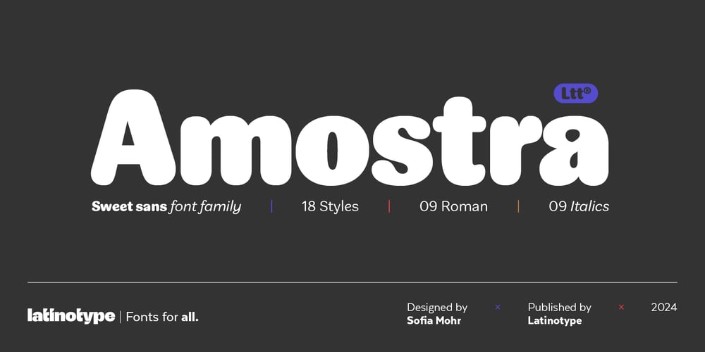 Amostra font