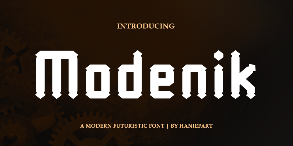 Modenik font
