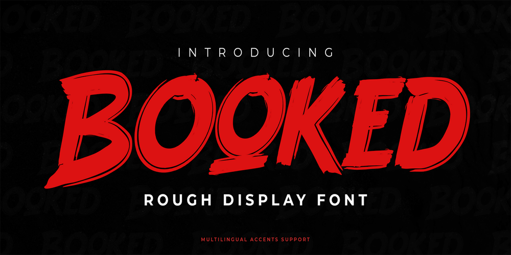 Booked font